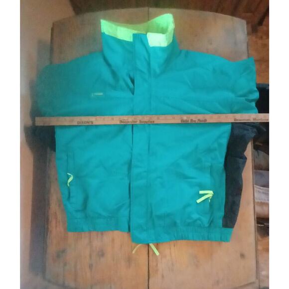 Columbia Unisex Xl Jacket W/zipout Fleece Liner Green - Picture 2 of 8